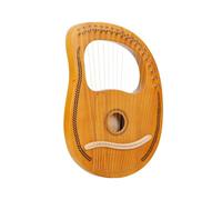 TISHITA Corde Strumento Musicale custica Lyra Cornice 19 Corde con Corpo Cavo E Cornice Arcuata Adatta per Rilassante Ensemble, Arpa Lira A 19 Corde, Tipo A Scatola, Con Motivo Spiga Di Grano [2]