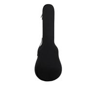 TISHITA Custodia Protettiva Ukulele Borsa Rigida Custodia Sagomata Astuccio Zippato in Schiuma EVA Spessore 8 Mm con Manico Laterale Adatta a Lezioni Prove, Array, Nero