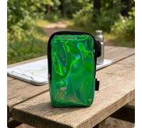 TISHITA da Gamba Donna da Coscia Borsello Borsa Leggera in PVC PU con Forma Frontale E Accesso a Mani Libere Adatto per Passeggio Tour di Città Vita Quotidiana All’aperto, Nero, Nero