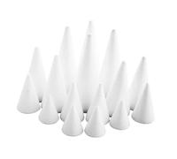 TISHITA Decorazioni Natalizie Leggere in Cono di Schiuma per Alberi di Natale Fatti a Mano, Composizioni Floreali E Alberi, Style B