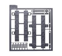 TISHITA Diorama Mini Garage Ascensore Espositore Veicoli Rack Parcheggio in Materiale PP Resistente Adatto per Collezionisti Modellismo Auto Esposizione Decor, Sollevatore a Quattro Colonne