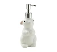 TISHITA Distributore di Sapone con Pompa Bottiglia Coniglio Dispenser Contenitore Dosatore in Resina a con Corpo Arrotondato E Pompa Superiore Scorrevole, Moderno Semplice, Pompa Oro