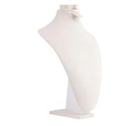TISHITA Espositore Collana Elegante Supporto Collana Organizzatore Gioielli Busto Manichino in Tessuto Morbido per Esporre Gioielli Raffinati Adatto a, M