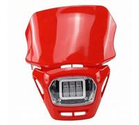 TISHITA Fanale Anteriore LED con Paratia periore Rinforzata E Lente Trasparente Impatto Resistente per cicletta Elettrica Adatta per Percorsi Sterrati E Notturni, Rosso