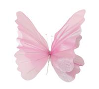 TISHITA Farfalla Artificiale Decorazione Da Appendere Ornamento per Feste Scenografia Nuziale Oggetto di Scena con Aspetto Artistico Adatta per Interni, Rosa