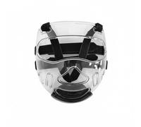 TISHITA Fighting Face Guard Maschera Protettiva Trasparente Visiera Paranaso Paramente Ventilazione Scientifica a Sei Fori, Chiaro, Trasparente Con Cinghie Nere, Taglia Unica