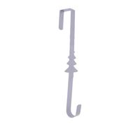 TISHITA Gancio per Ghirlanda Supporto Appendiabiti Gancio per Porta Porta Corona Decorativo Versatile E Robusto in Metallo Adatto per Organizzare E Decorare L, Argento