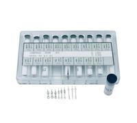 TISHITA Industrial Indicator Confezione Lancette Orologio Accessori Ricambio Kit Riparazione Luminose Metallo con Fori 0.7mm 1.2mm 2.0mm in Astuccio Ordinato