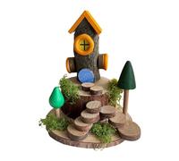 TISHITA Kit Fai Da Te Casetta Delle Fate Casa Sull'albero Modellino in Legno Progetto Creativo Realizzato con Rami E Legnetti Naturali Adatto per Bambini, Style a