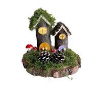 TISHITA Kit Fai Da Te Casetta Delle Fate Casa Sull'albero Modellino in Legno Progetto Creativo Realizzato con Rami E Legnetti Naturali Adatto per Bambini, Style C