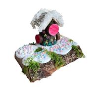 TISHITA Kit Fai Da Te Casetta Delle Fate Casa Sull'albero Modellino in Legno Progetto Creativo Realizzato con Rami E Legnetti Naturali Adatto per Bambini, Style B