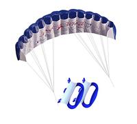 TISHITA Kite da Kitesurf a Doppia Linea di Trazione, Paracadute da Allenamento, Blu
