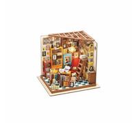 TISHITA Libreria in Miniatura Fai Delle Bambole Modello dei Libri Scena con Librerie Stratificate E Angolo Lettura Materiali Legno Carta Plastica Adatto per Studio Angolo Lettura