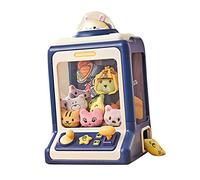 TISHITA Macchina Acchiappa-Peluche, Giocattolo a Capsula, Giocattolo Automatico con Bambole, Musica E Luci, Elettrico per dei Bambini, Serate di, Blu
