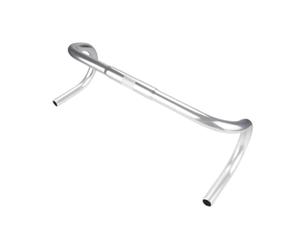 TISHITA Manubrio Stabile E Leggero per Bici da Strada, Manubrio Professionale da Downhill, Accessorio in Alluminio Ad Alte Prestazioni Adatto Ai Ciclisti, Argento