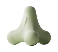 TISHITA Massaggiat Quadrilob Protuberanze Rilassante Massaggiat Manuale con perficie Texturizzata Texturizz Strumento di Automassaggio, Sacchetto Verde