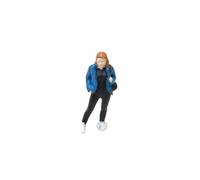TISHITA Miniatura Figurina Umana Modello Diorama Plastico Accessorio Resina Dipinta Realistica Soggetto Umano Superficie, Donna Viaggiatrice Con Zaino, Numero 167