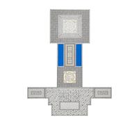 TISHITA Ornamento in Piastrelle per Pavimenti in Miniatura 1/64 per Il Layout di Un Edificio in Un Giardino delle Fate