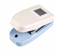 TISHITA Perforatore per Carta Manuale per Bambini Perforatrice Fustella Punzonatrice Compatta con Controllo Visivo in Acciaio Inox E Plastica Adatto a, 30 25MM