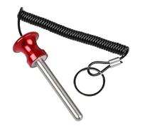 TISHITA Peso Stack Pin Selettore per Attrezzi Palestra Accessorio Universale Multifunzione in Lega di Alluminio Resistente E Portatile Adatto per Esercizi di, Rosso