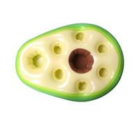 TISHITA Portabevande Galleggiante Bar Gonfiabile da Piscina Vassoio per Snack Portabicchieri Fluttuante E Supporto per Frutta in PVC Leggero Adatto per Feste, Avocado