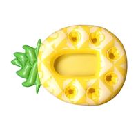 TISHITA Portabevande Galleggiante Bar Gonfiabile da Piscina Vassoio per Snack Portabicchieri Fluttuante E Supporto per Frutta in PVC Leggero Adatto per Feste, Ananas