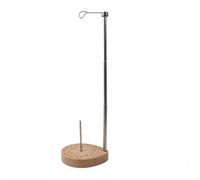 TISHITA Portafilo per Macchina da Cucire Supporto Filo Cono Porta con Base Stabile in Faggio Asta Telescopica Metallo per Coni Grandi E Piccoli Adatto per
