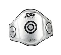 TISHITA Protezione Addominale per, Kickboxing, Muay Thai, Assorbimento degli Urti Ergonomico per Allenatori, Arti Marziali, Argento