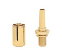 TISHITA Riduttore di Pressione per Tromba Bocchino Accessorio Adattatore Allenatore in Ottone per Gestione Del Flusso d'Aria Costante con Installazione, Oro
