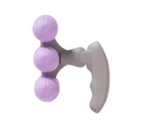 TISHITA Rullo Massaggio Manuale per Allenamento Strumento Drenaggio Linfatico con Rullo Miofasciale Massaggiatore Corpo Portatile in PP Adatto per Spo, Viola