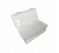 TISHITA Scatola in Plastica Trasparen Compatta | Ilabile, Organizzatore con Coperchio a Cerniera, Leggera, Scatola con Coperchio a Cerniera, per Cucito, Griglia 8