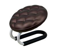 TISHITA Sgabello da Meditazione: Sgabello da Preghiera Stabile, dalla Forma Ergonomica E con Struttura in Metallo di, Ideale per La Meditazione, Marrone