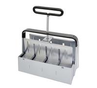 TISHITA Soil Block Maker Pressa Manuale per Blocchi di Terriccio Attrezzo da Giardinaggio Compattatore Metallico a Doppia Manico Comodo Adatto a Avvio Sementi Propagazione Casa Orto Serra