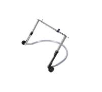 TISHITA Sostegno Supporto Collo Universale Compatibile Fino .5cm a Molla Presa Ferma Poggiacollo Morbido Riduce Affaticamento Adatto per Esibizioni Chitarra Piano Pratica Quotidiana, Argento