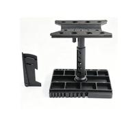 TISHITA Supporto Veicolo Riparazione Tavolo Basamento Girevole Plastica Scomparti Accessori con Misuratore Angolare Adatto a Modellismo Officina Laboratorio Esposizione