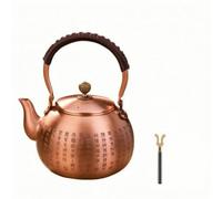 TISHITA Teiera da 1600 Ml Decorata Teiera con Filtro Interno Retrò Bollitore con Beccuccio Versatore per Merende Familiare, Ospitalità Rilassata, Stile A