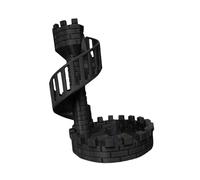 TISHITA Torre dei Dadi, Castello dei Draghi, Accessorio in Lega, Giochi da Tavolo retrò, Design Originale, Adatto per Giochi di Ruolo, Riunioni, Decorazione P, Nero