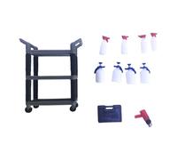 TISHITA Trolley Modello Carrello Attrezzi Miniatura Scultura Accessorio Diorama Garage Micro Scena PP Adatto per Collezionisti Decorazione Officina Esposizion, Style C