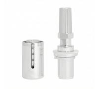 TISHITA Valvola di Scarico Pressione Sordina Trombone Accessorio Allenamento Ottone Regolazione Resistenza Controllo Respiro Portatile Corpo Cilindrico, Argento