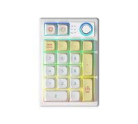 TISHLED Gasket Creamy Meccanico Numpad Tastiera Macro Programmabile Wireless 2.4G/Bluetooth 5.0/Wired USB-C RGB Retroilluminato Pad Numerico Hot Swap Tastiera Numerica Ricaricabile Manopola in metallo