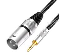 tisino Cavo 3.5mm Sbilanciato a Cavo XLR Maschio Cavo Mini Jack 3.5mm a XLR