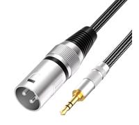 Tisino Cavo 3.5mm Sbilanciato a XLR Maschio - Prolunga/Adattatore Mini Jack a XLR - 1m