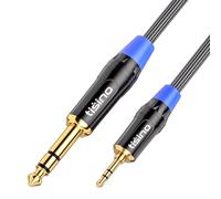 Tisino Cavo jack 3.5 to jack 6.3, Cavo Aux Audio Jack 3,5 mm a 6,35 mm Adattatore Jack Cavo Per Tablet, laptop, Mixer Audio, Smartphone, Amplificatori,etc. - 3M