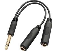 tisino Cavo splitter jack da 635 mm TRS stereo maschio da 635 mm a doppio jack s