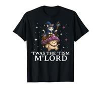 Tism M'Lord Cat Wizard Riding Mushroom Fantasy Maglietta