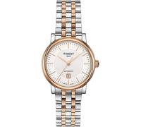 Tissot Carson Premium Automatic Lady T122.207.22.031.01 Women's Watch, Silver Dial, Two-Tone Stainless Steel Bracelet