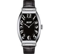 Tissot Heritage Porto T128.509.16.052.00 Unisex Quartz Watch, Black Dial, Black Leather Strap