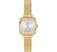 Tissot Lovely Square T058.109.33.031.00 Women's 20mm Quartz Watch - Silver Dial, Gold PVD Stainless Steel Bracelet