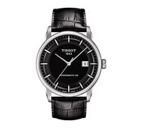 Tissot Orologio da polso da uomo, analogico, automatico, in pelle, T086.407.16.051.00, Schwarz, Lusso