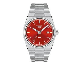Tissot PRX quarzo 40mm quadrante rosso per uomo, Rosso -